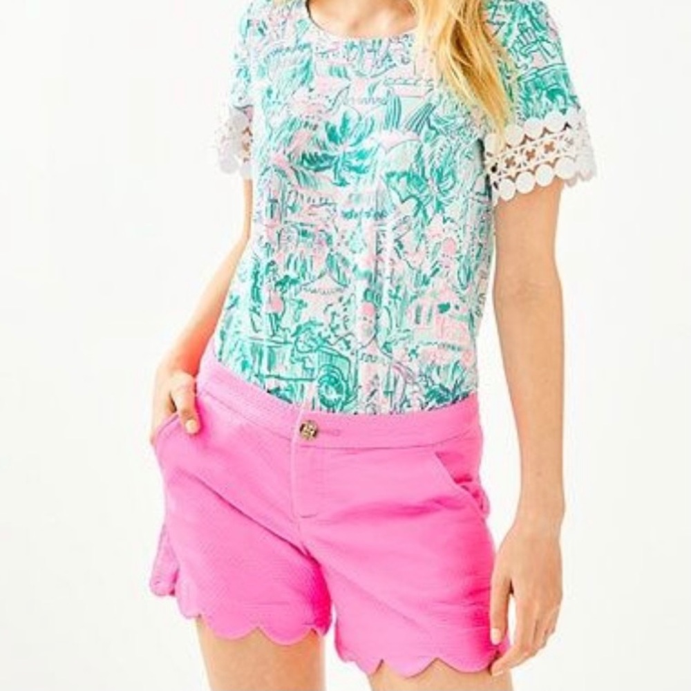 Lilly Pulitzer Buttercup Shorts Pink Size 0